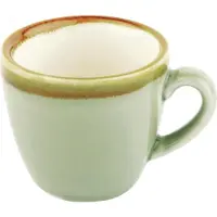 Olympia 6 Olympia Kiln Espressotassen Moos | 8,5cl | Porzellan Tassen spülmaschinenfest