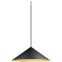 SLV Pendelleuchte Magico 55 schwarz mit gold Ø 55cm