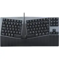 Perixx PERIBOARD-335 DE BR, ergonomische mechanische Tastatur (braune Schalter)