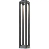 Maytoni LED-Wegeleuchte Royal Mile, grau, Höhe 80 cm, Alu