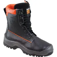 FHB Forstsicherheitsstiefel NoRisk Größe 44 schwarz / orange - 39113-44