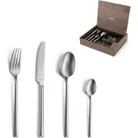 Amefa Metropole Velvet 1170, 24-teiliges Besteckset in Holz-Kasette