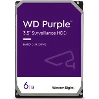 Western Digital WD Purple-Festplatte für Überwachungssysteme 6 TB, 3.5 Zoll, 5640 U/min, SATA 6 Gbit/s