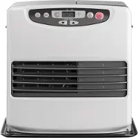 Qlima SRE 9046 C Heizstrahler - 75m³ - Inhalt 5L - Kindersicherung, Kippschutz, Frostschutz und CO-Sensor - Weiß/Schwarz - Heizgerät | Laserheizung