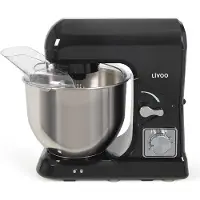 Livoo DOP190N, Standmixer, Schwarz, Satinierter Stahl, Schlagen, Mixen, 5 l, Leiter, Drehregler, Edelstahl
