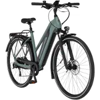 Fischer E-Bike FAHRRAD "VIATOR 2.1 459 ACTIVE" Gr. 50, grün (weiß, neutral), Elektrofahrräder, 50cm, 28 Zoll (71,12cm), E-Bike, Pedelec, Elektrofahrrad für Damen und Herren