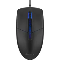 A4Tech Maus N-530S, kabelgebunden, optisch, 1200 DPI, geräuschlos, schwarz, 3,5x6,3x11,9 cm