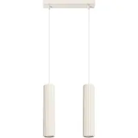 Sollux Pendelleuchte KARBON 2 beige 2xGU10 10W Aluminium 90x6.5x30cm
