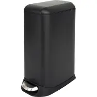 SVITA TS12 Mülleimer Treteimer Abfalleimer 12l inkl. Inneneimer Pedal Schwarz