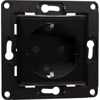 Shelly Wall Socket EU, Wandsteckdose, schwarz