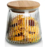 Excellent houseware Glasbehälter für lose Produkte mit Deckel und Dichtung 600 ml