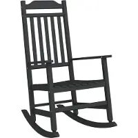Syfax Schaukelstuhl Schwarz 84 x 65 x 114 cm Harz