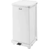 Rubbermaid Stahl-Defender 45 Liter weiß