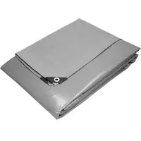 ECD-Germany Abdeckplane Gewebeplane mit Ösen, 6x12m 72m² 260g/m², aus Polyethylen, Schimmelresistent Wasserdicht