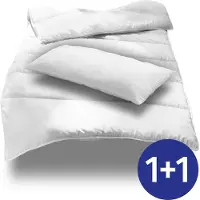 CloudComfort 155 x 220 cm + 40 x 80 cm Mikrofaser Ganzjahres Bett-Set, extra leicht
