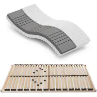 Betten-ABC Matratzenset - KSP-500, 80 x 200 cm, H3 + Lattenrost Max 1 NV MZV