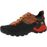 Garmont 9.81 Onyx GTX wasserdichte und stabile Herren Zustiegsschuhe mit extrem griffiger Sohle Raven Black/Orange EU 41,5