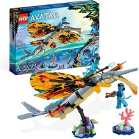 LEGO 75576 Avatar Skimwing Abenteuer, 2022 Filmset-Sammlerstück mit Tierfiguren für Jungen & Mädchen, Pandora Korallenriff, Tonowari und Jake Sully Minifiguren