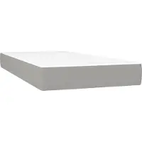 Syfax Taschenfederkernmatratze Mittel Hellgrau 100x190x20 cm Stoff