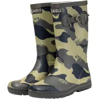 Aigle Gummistiefel - Woody-Pop Teil 2 - Camou Kaki - - 28 - Gummistiefel