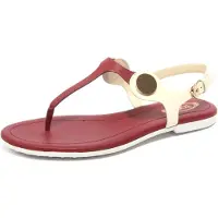 Tod'S B1672 infradito donna sandalo panna/amaranto flip flops shoe woman
