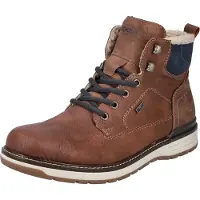 Rieker Herren Stiefeletten/ Winterboots Braun Kunstleder wasserfest Größe: 42