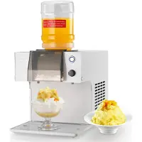 Vevor Schneeflocken-Eismaschine, 80 kg/Tag Eis-Rasiermaschine, Eisrasierer mit Edelstahlklinge, elektrischer Bingsu-Maschine mit 1,8 L Tank, 90-s-Schnellkühlung, für Zuhause kleine Veranstaltung