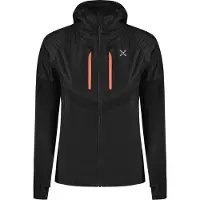 Montura Spitze Hybrid Jacket Woman - leichte, robuste Damenjacke mit Kapuze, , Farbe:90354-BLACK/MELON, Größe:S