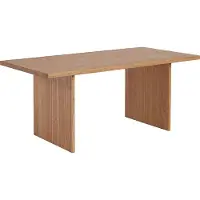 HOME DELUXE Esstisch FONTAR – Natur, Eiche geölt (180 x 90 x 11 cm) | Massiver Holztisch im modernen Design für Esszimmer & Küche