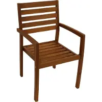 Degamo Gartenstuhl Stapelstuhl Gartensessel NIZZA, Akazie geölt, stapelbar