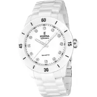 Festina Damenuhr Keramik Armbanduhr Keramik weiß D2UF20720/2