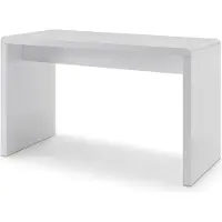 SalesFever Schreibtisch "Malmö Arbeitsplatz Deluxe: Der Schreibtisch", weiß (weiß, weiß, weiß), B:120cm H:75cm T:60cm, Tische, Schreibtisch, Weiß hochglanz lackiert