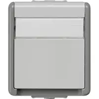 Siemens 5UB4718 DELTA fläche IP44 AP SCHUKO-Steckdose 1-fach mit Schriftf. u. erh. Berührungsschutz