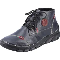 Rieker Damen Stiefeletten Warmfutter Schnürung 55002, Größe:39 EU, Farbe:Blau