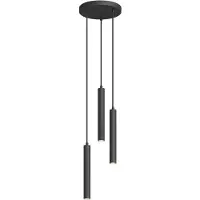 Arcchio Franka Cluster Pendelleuchte Black - , Franka, Schwarz, für Wohnzimmer, Metall, Modern