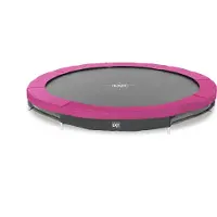 Exit Silhouette Sporttrampolin ø244cm, Bodentrampolin, Rund, für Kinder, Rosa