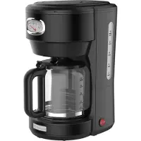 WESTINGHOUSE WKCMR621BK, Filterkaffeemaschine, 1,25 l, Gemahlener Kaffee, 1000 W, Schwarz