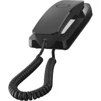 Gigaset DESK 200, Analoges Telefon, Kabelgebundenes Mobilteil, 10 Eintragungen, Schwarz