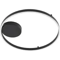 LUCANDE Smart-LED-Deckenleuchte Moise, schwarz, CCT, Tuya