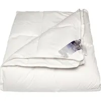 Polydaun ELKE dekbed 4-seizoenen, Weiß, Einfarbig, Baumwolle, 450 g/m², 140 x 200 cm, 1 Stück(e)