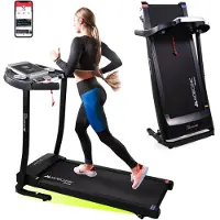 Mobiclinic Fitness, klappbares Laufband, Bluetooth-Lautsprecher, 12km/h, App, LCD-Display, 139x62x114cm, geräuschlos, ETNA