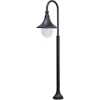 LINDBY Wegeleuchte Daphne , dimmbar, schwarz, Aluminium, Modern, Außenleuchte
