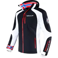 Nebulus Skijacke DAVOS Herren, Outdoorjacken , Funktionsjacke , Q679 - Herren, schwarz-weiss, M