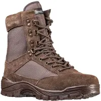 Sturm Bundeswehr und Freizeitshop Tactical Boot YKK Zipper braun, 12 (45)