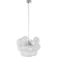 LUCANDE Glas Hängelampe Diborah , dimmbar, klar / transparent, für Wohn- / Esszimmer, Glas, Design, Pendelleuchte
