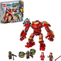 LEGO 76164 Marvel Avengers Iron Man Hulkbuster vs. A.I.M.-Agent, bewegliche Mech Figur, Spielzeug für Kinder, Actionfigur