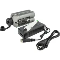 VHBW Ladegerät inkl. Akku (5000 mAh) kompatibel mit Daiwa Tanacom 500, 750, Hyper 500FE, Bull 750, 1000 Li-Ion-Akkus