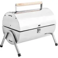 Voordeeldrogisterij Haushalt International Picknick Grill aus Edelstahl Maße: ca. 42x26,5x37cm