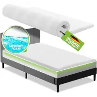 Juskys Topper 140x200 cm aus Memoryschaum, 7-Zonen orthopädisch & atmungsaktiv, 7cm Höhe, H2 - H3, Bezug waschbar Matratzentopper Matratzenauflage