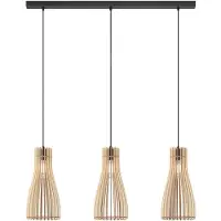 MCJ Hängeleuchte Furn, Birkensperrholz, 100 cm 3flg.